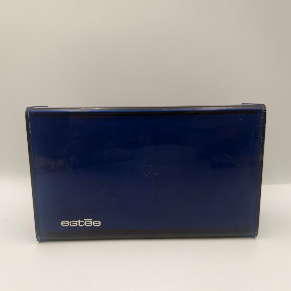 Estee Lauder Estee Perfumed Body Powder Cobalt Blue Vintage Vanity Box 7.5 oz